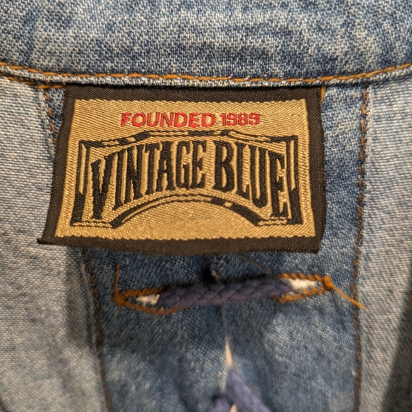 Vintage Blue Denim Dress 90s/Y2K fashion - Picture 7 of 12